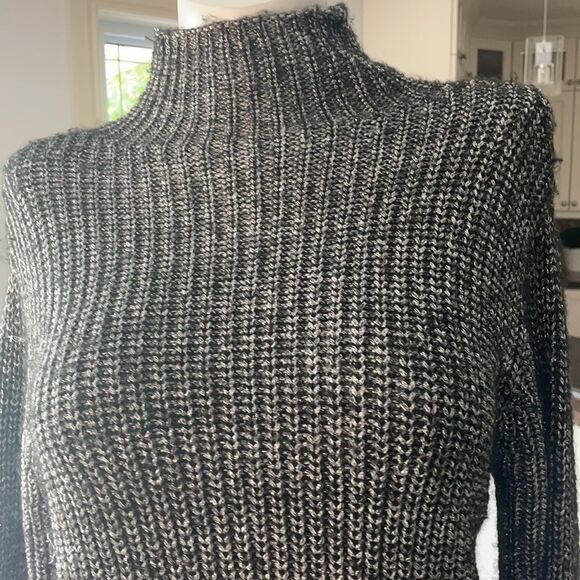 Line Genevieve funnel neck sweater grey Nordstrom soft - Picture 6 of 9